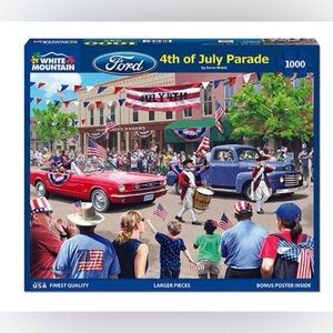Ford 4th of July Parade Puzzle Complete - White Mountain 1000 Piece Puzzle